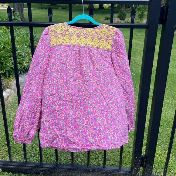 J Crew Embroidered Cotton Voile Top in Block Print - Picture 12 of 13